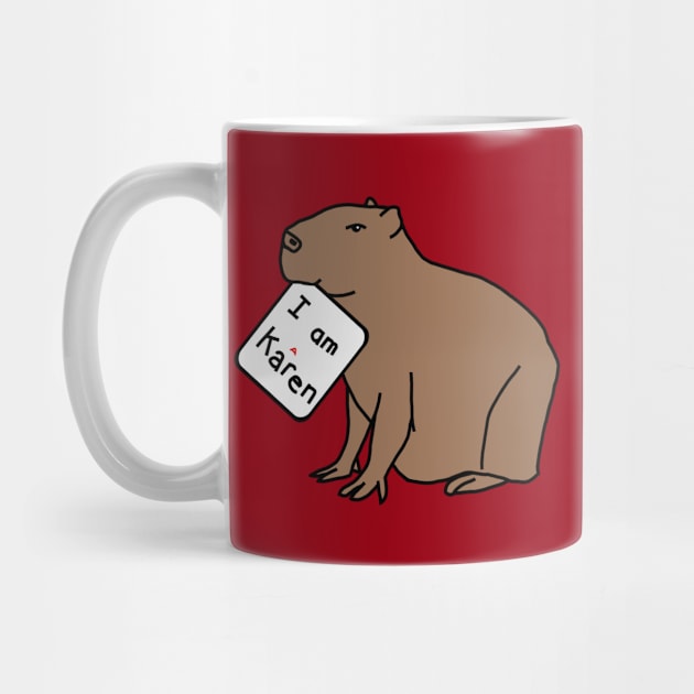 Capybara says I am a Karen by ellenhenryart